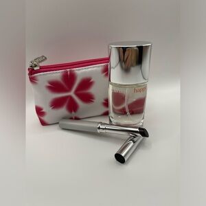 Clinique Black Honey + Happy Duo Set Lipstick Cosmetic Bag NIB